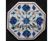 Decorative Lapislazuli stone inlaid tile oct  5" TP-579